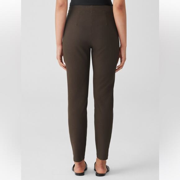 Eileen Fisher Washable Stretch Crepe Pant Slim Fit Ankle Length Size Medium - Picture 2 of 10